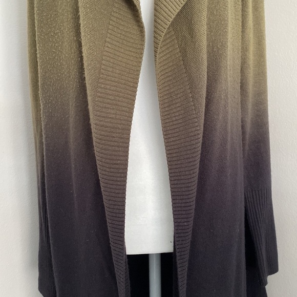 Adam Levine Ombré Olive to black cardigan - Picture 8 of 10